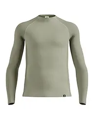 ODLO | Herren Unterziehsirt Natural Merino 260 1/2 Zip | hellgrau
