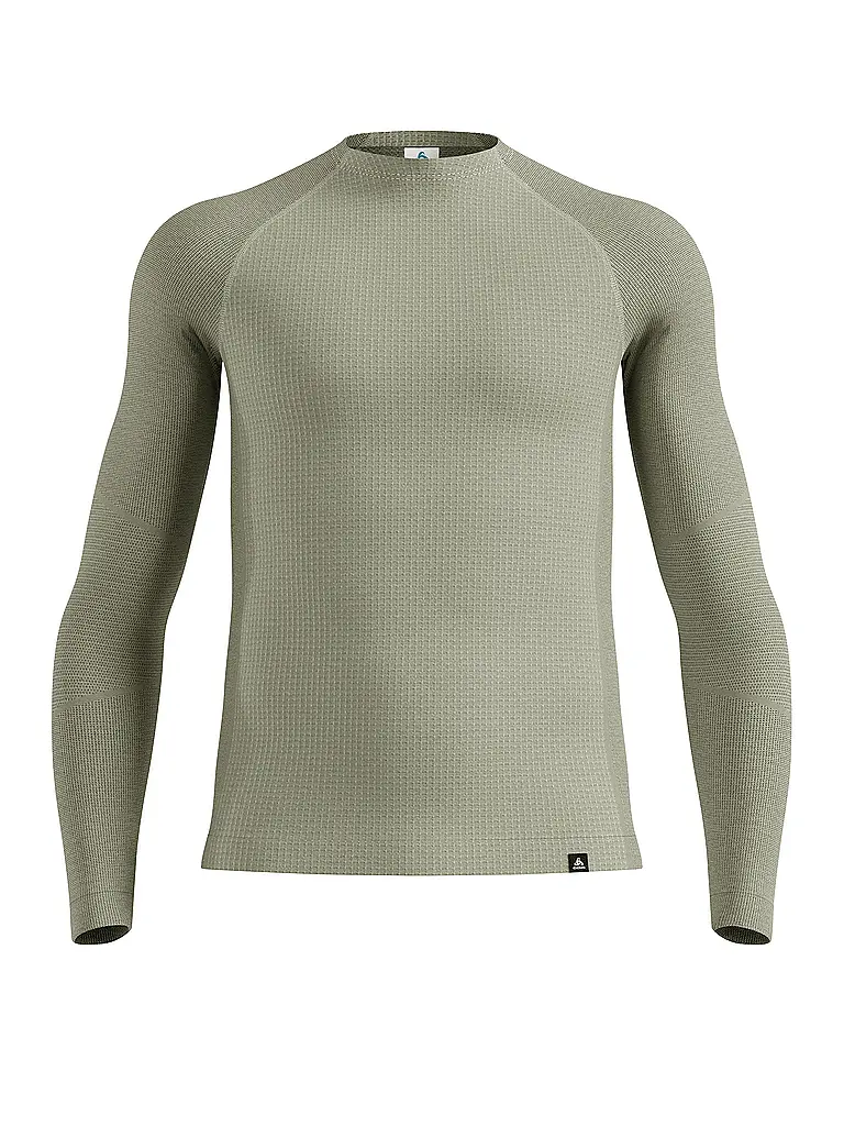 ODLO | Herren Unterziehsirt Natural Merino 260 1/2 Zip | hellgrau