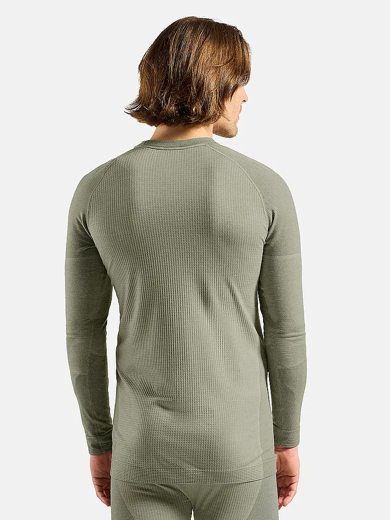 ODLO | Herren Unterziehsirt Natural Merino 260 1/2 Zip | hellgrau