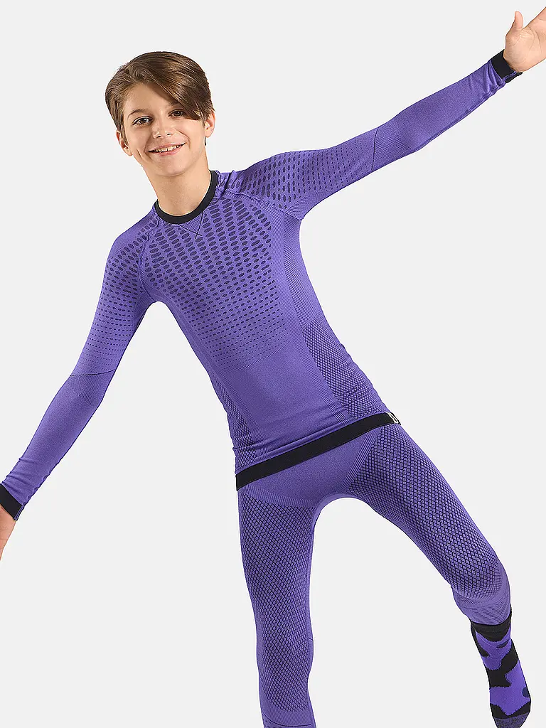ODLO | Kinder Funktionsshirt Performance Warm | lila
