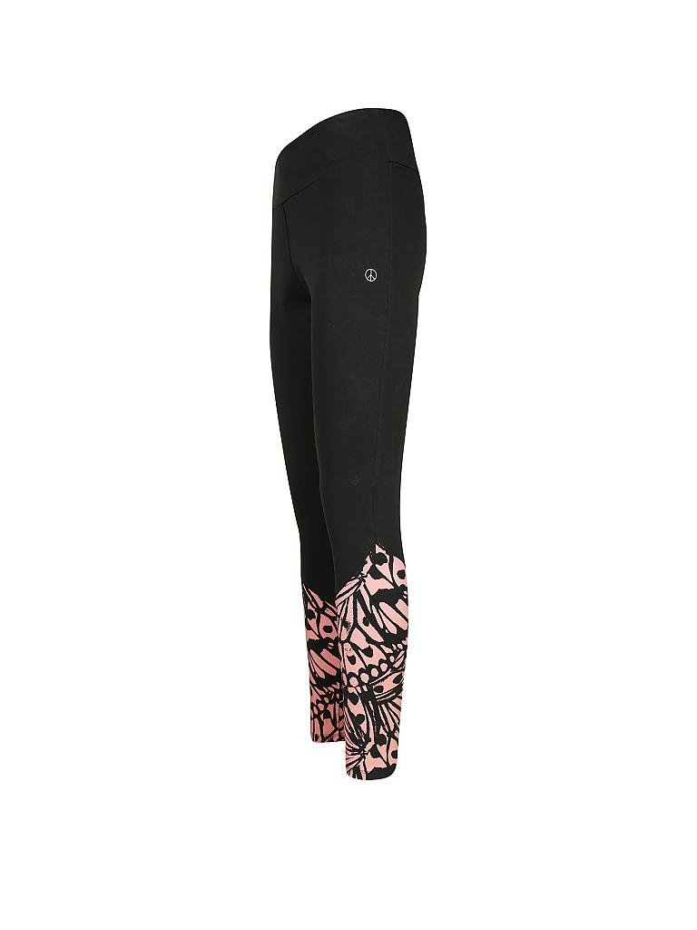 OGNX | Damen Yoga-Tight Colourblocked Butterfly | schwarz