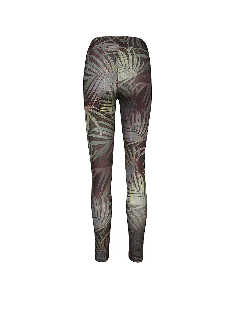 OGNX | Damen Yoga-Tight Palm Leaf | grün