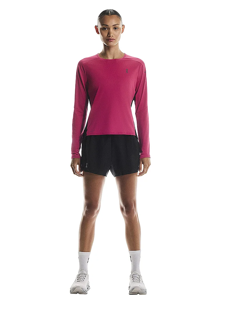 ON Damen Laufshirt Performance Long-T dunkelrot | M — Bild 3