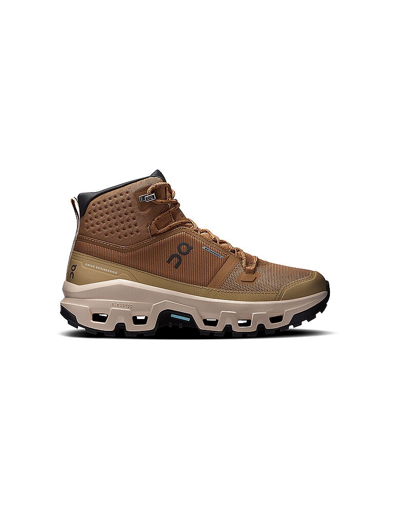 ON Damen Wanderschuhe Cloudrock Mid WP hellbraun | 40