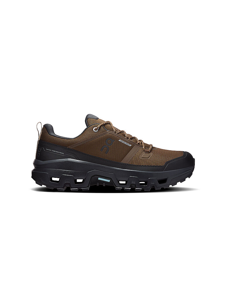 ON Herren Wanderschuhe Cloudrock Low WP braun | 42