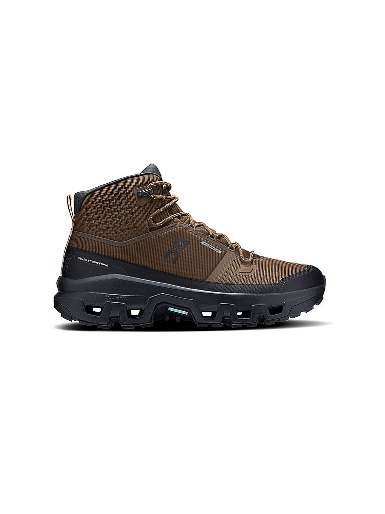 ON Herren Wanderschuhe Cloudrock Mid WP braun | 44