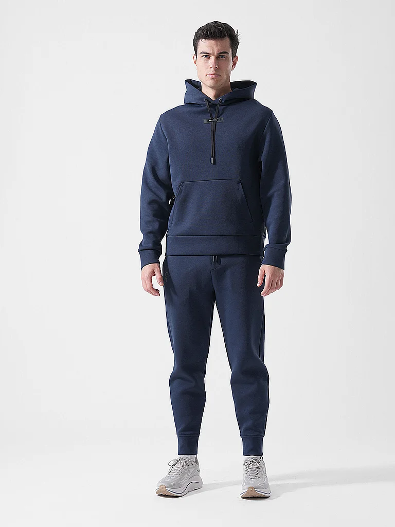 ON Herren Laufhoodie Focus Tech dunkelblau | S — Bild 3