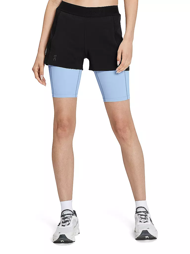 ON | Damen 2in1 Laufshort Active | schwarz