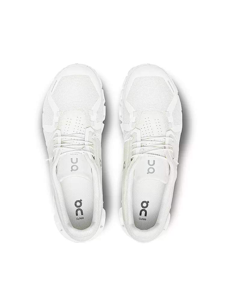 ON | Damen Freizeitschuhe  Cloud 5 UNDYED WHITE | weiss