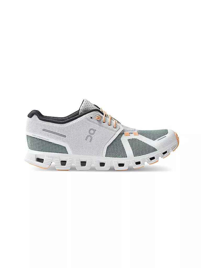 ON | Damen Freizeitschuhe Cloud 5 Push WHITE COBBLE | weiss