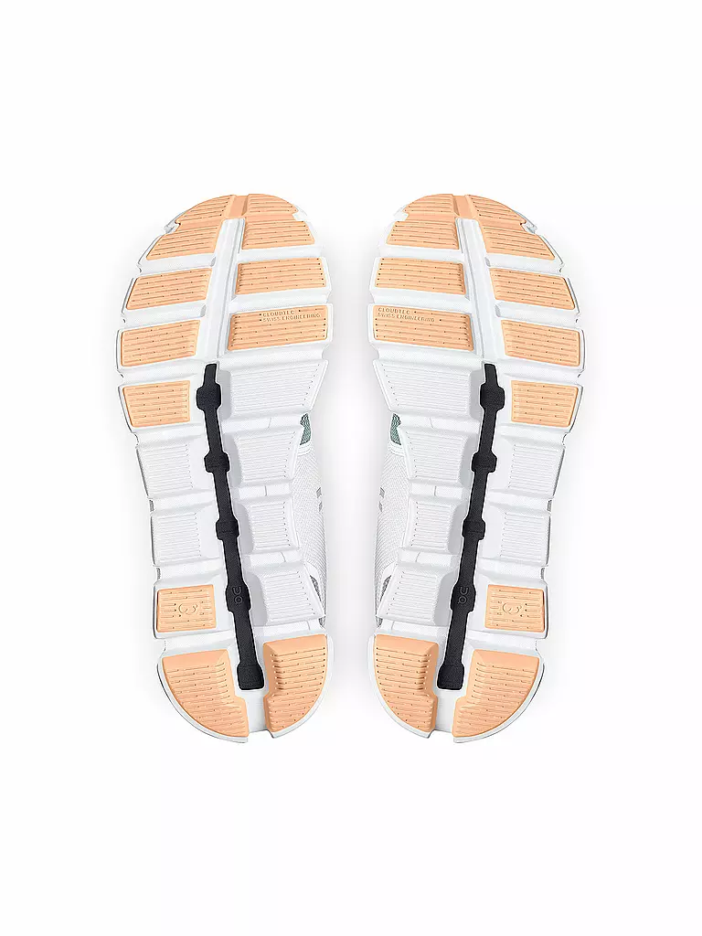 ON | Damen Freizeitschuhe Cloud 5 Push WHITE COBBLE | weiss