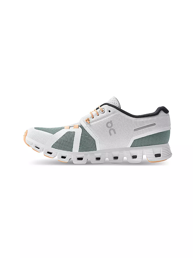 ON | Damen Freizeitschuhe Cloud 5 Push WHITE COBBLE | weiss