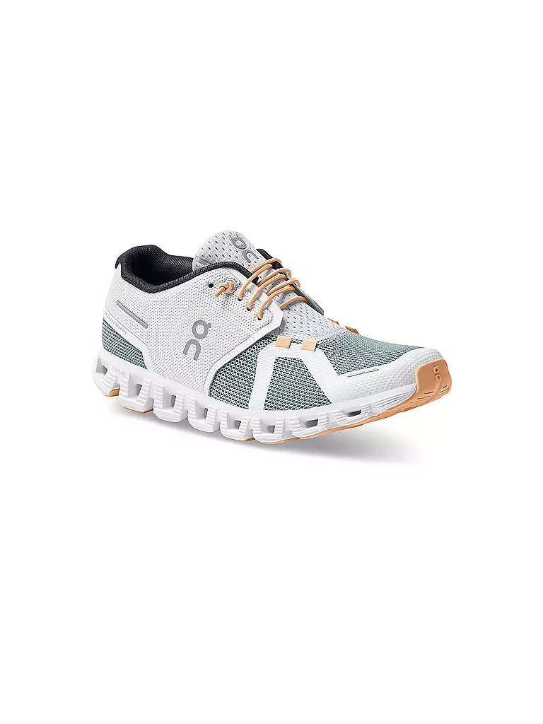 ON | Damen Freizeitschuhe Cloud 5 Push WHITE COBBLE | weiss