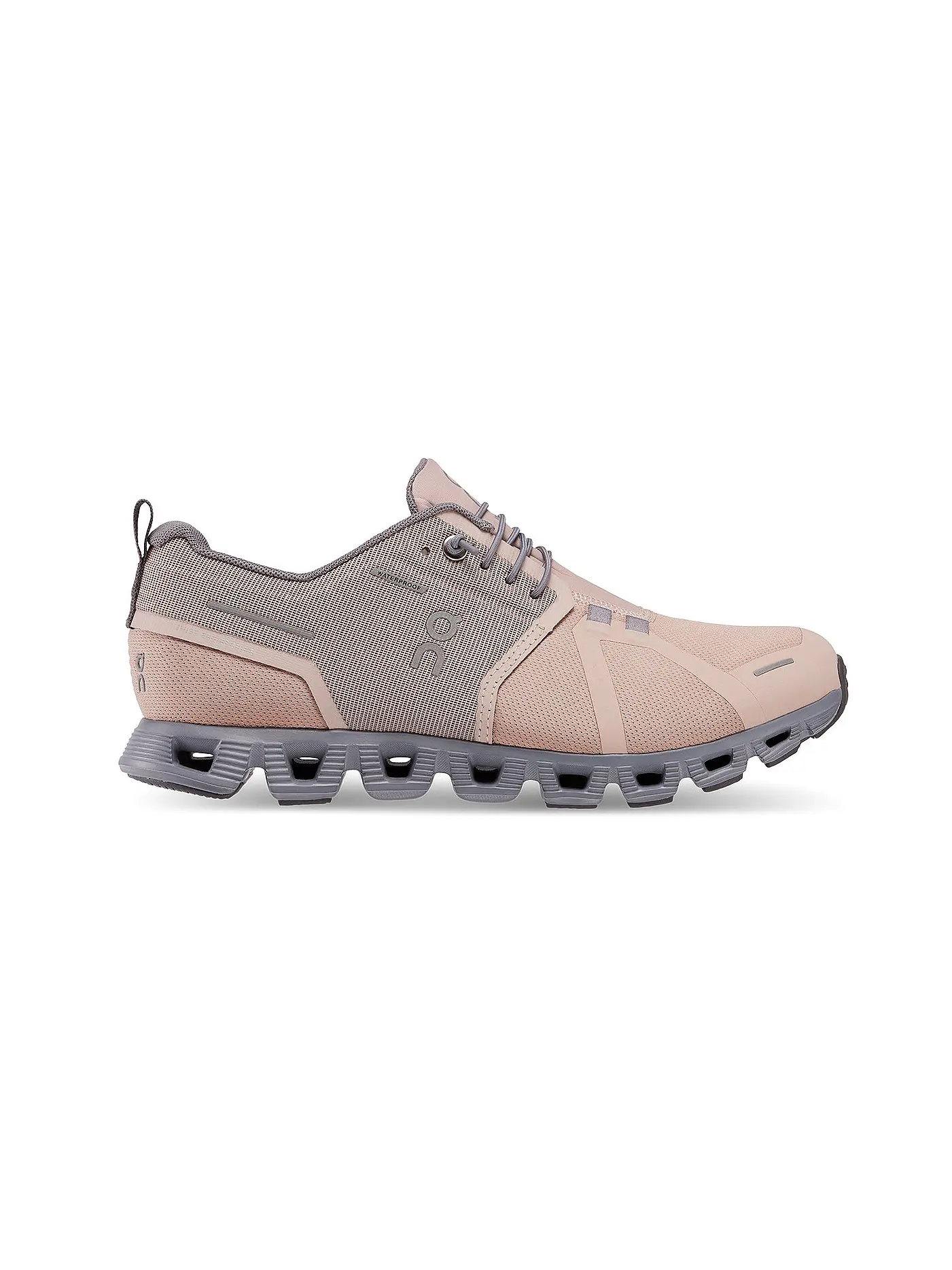 ON | Damen Sneaker Cloud 5 Waterproof ALL BLACK | rosa