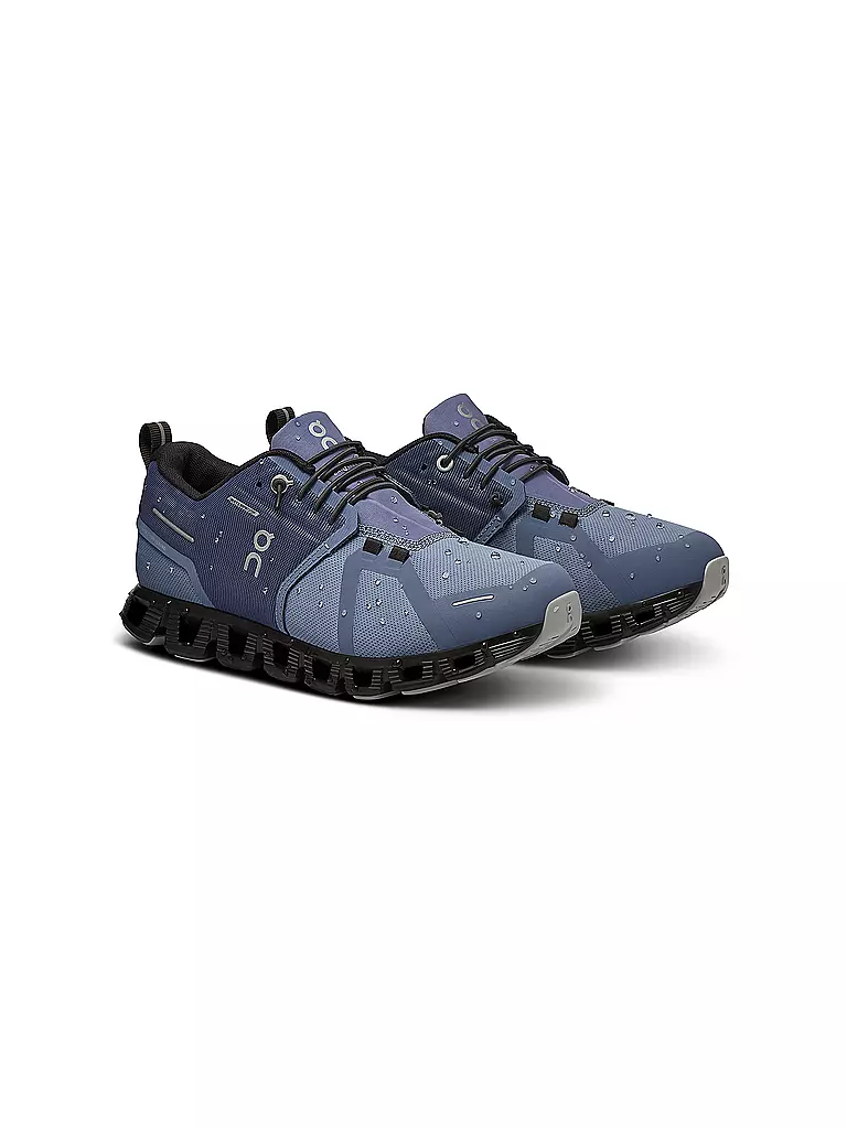 ON | Damen Freizeitschuhe Cloud 5 Waterproof SHALE MAGNET | blau