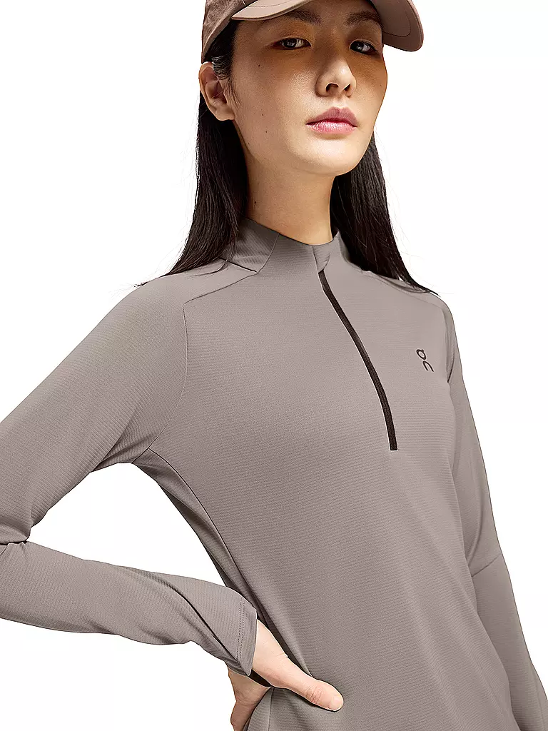 ON | Damen Funktions Zipshirt Climate | kupfer