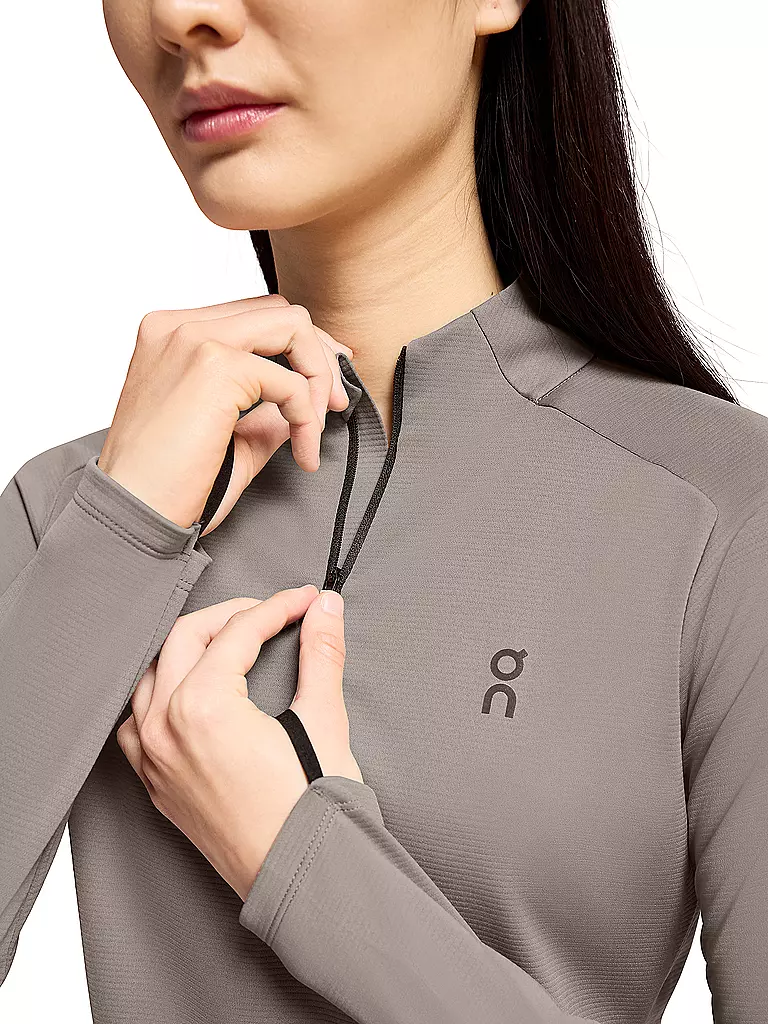 ON | Damen Funktions Zipshirt Climate | kupfer