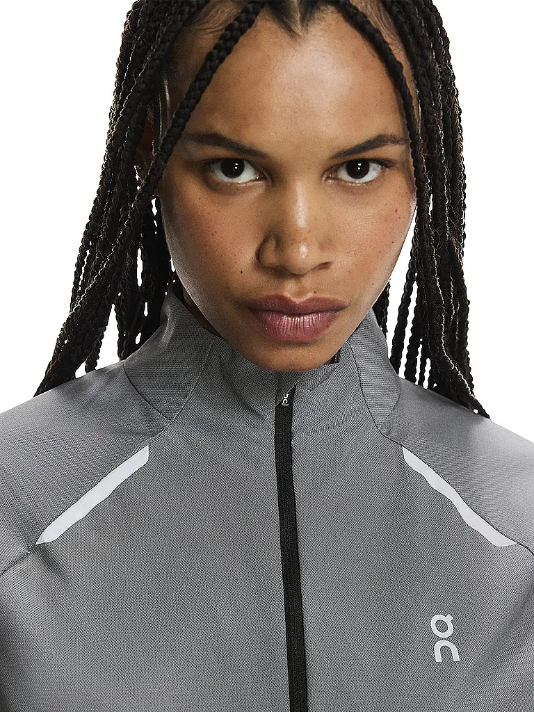 ON | Damen Laufjacke Weather Lumos | grau