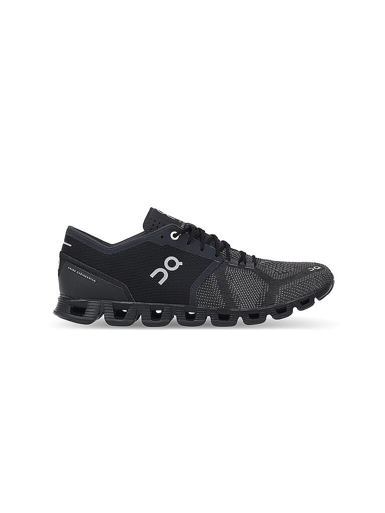 ON | Damen Laufschuh The Cloud X BLACK / ASPHALT | schwarz