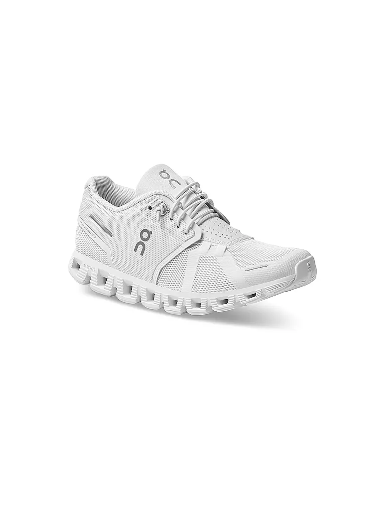 ON | Damen Laufschuhe Cloud 5 ALL WHITE | weiss