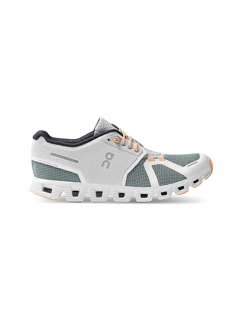 ON | Damen Laufschuhe Cloud 5 Push WHITE COBBLE | weiss