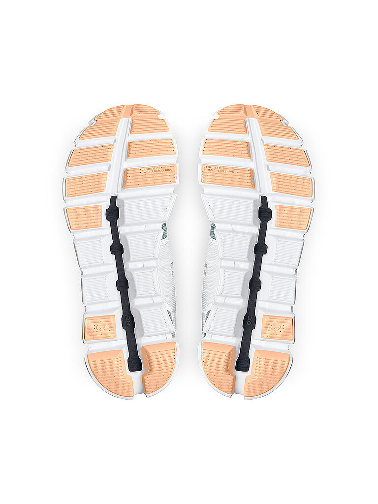 ON | Damen Laufschuhe Cloud 5 Push WHITE COBBLE | weiss