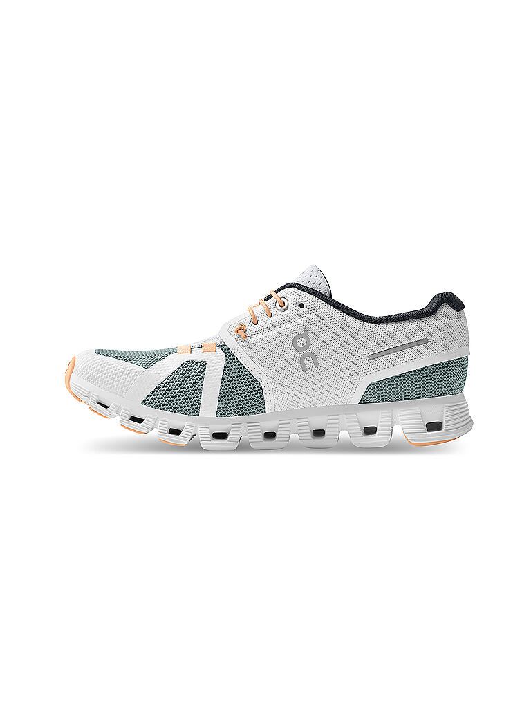 ON | Damen Laufschuhe Cloud 5 Push WHITE COBBLE | weiss