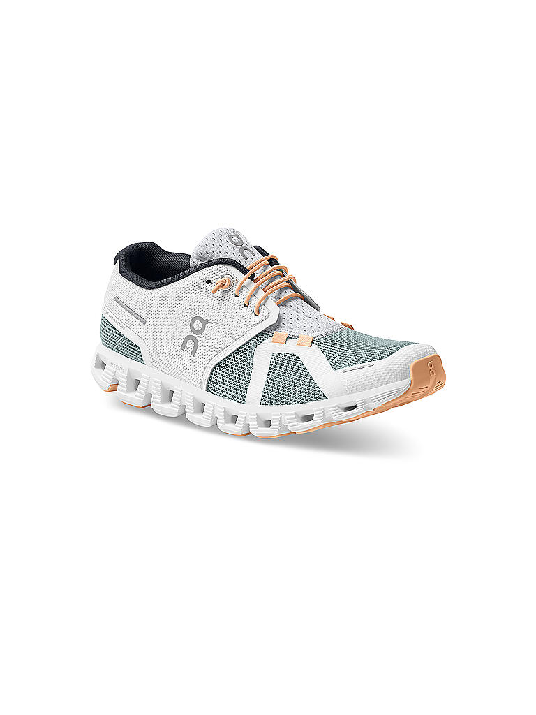 ON | Damen Laufschuhe Cloud 5 Push WHITE COBBLE | weiss
