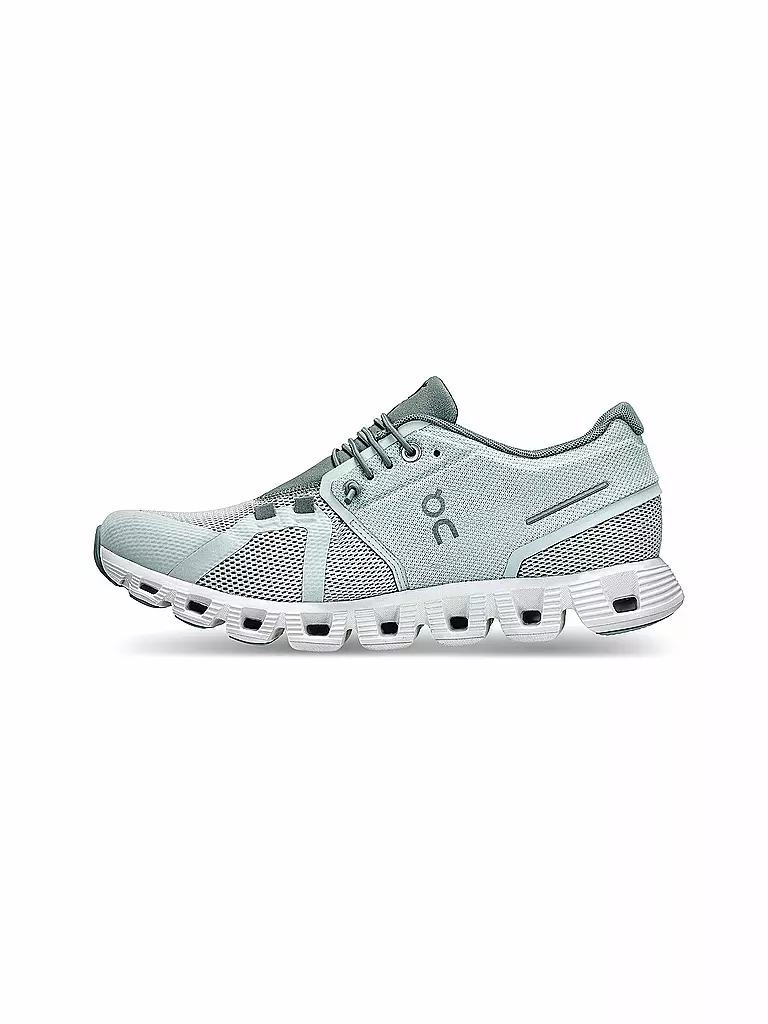 ON | Damen Laufschuhe Cloud 5 SURF / COBBLE | türkis