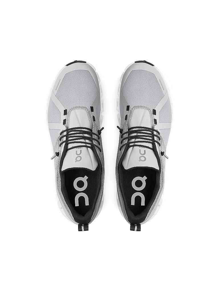 ON | Damen Laufschuhe Cloud 5 Waterproof GLACIER / WHITE | grau