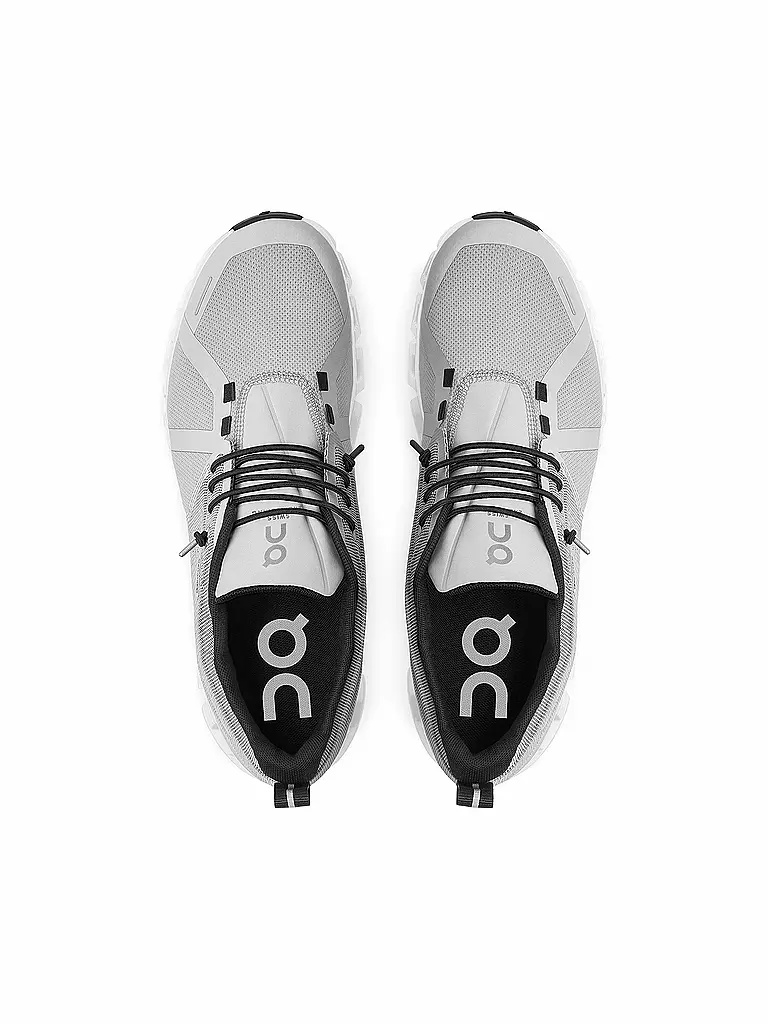 ON | Damen Laufschuhe Cloud 5 Waterproof GLACIER / WHITE | olive