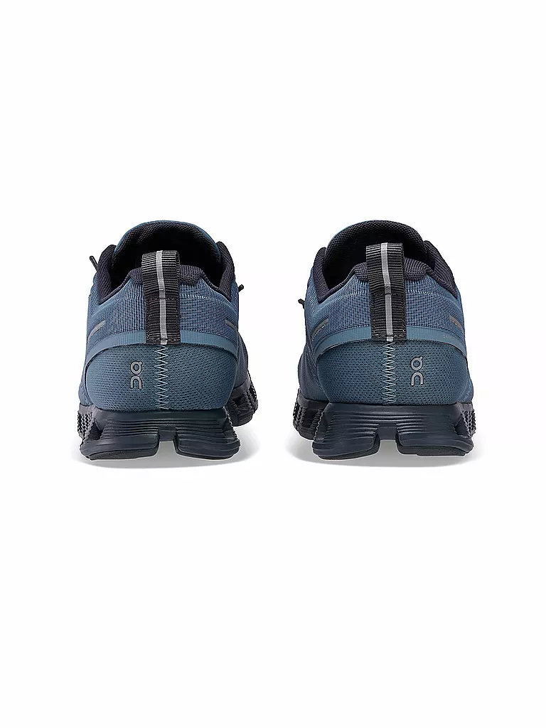 ON | Damen Laufschuhe Cloud 5 Waterproof METAL NAVY | blau