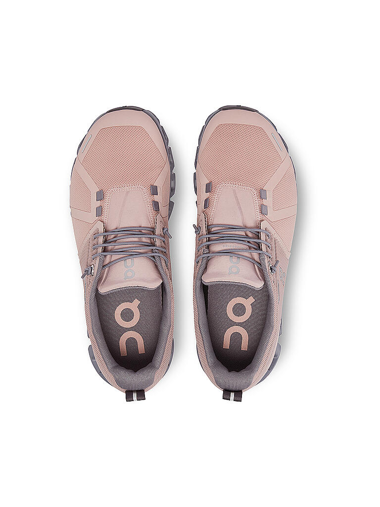 ON | Damen Laufschuhe Cloud 5 Waterproof ROSE FOSSIL | rosa