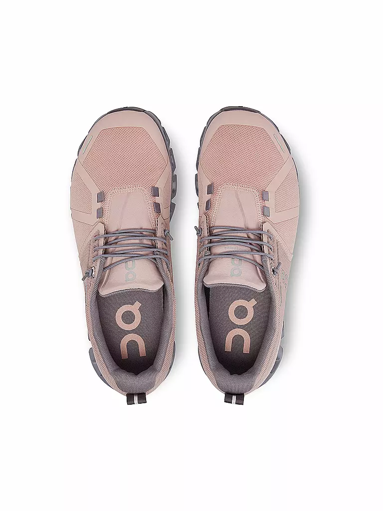 ON | Damen Laufschuhe Cloud 5 Waterproof ROSE FOSSIL | beige