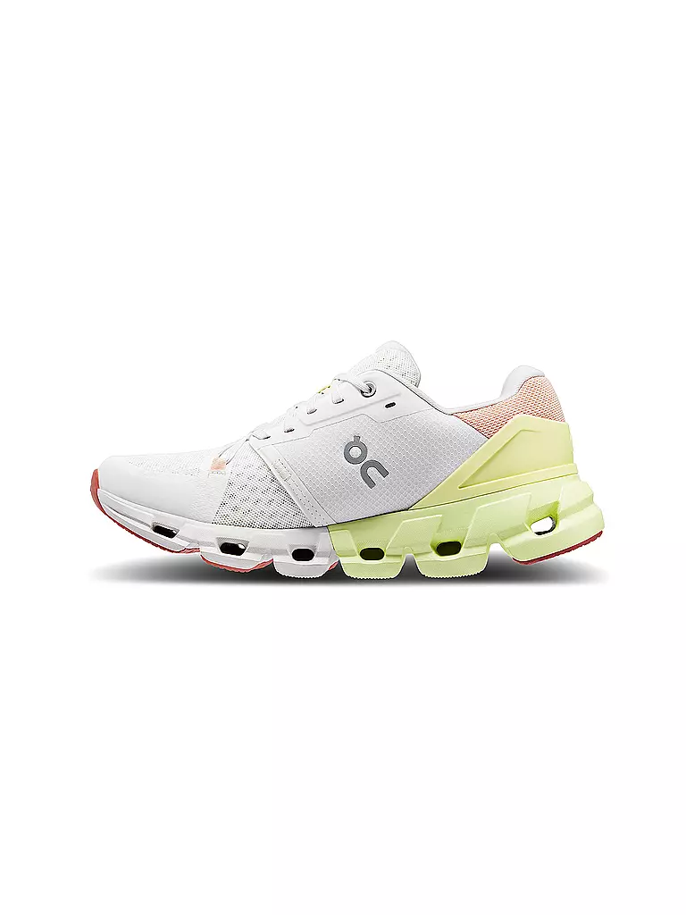 ON | Damen Laufschuhe Cloudflyer 4 WHITE HAY | schwarz