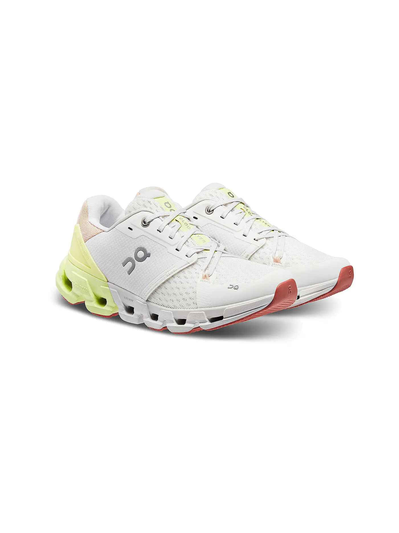 ON | Damen Laufschuhe Cloudflyer 4 WHITE HAY | weiss