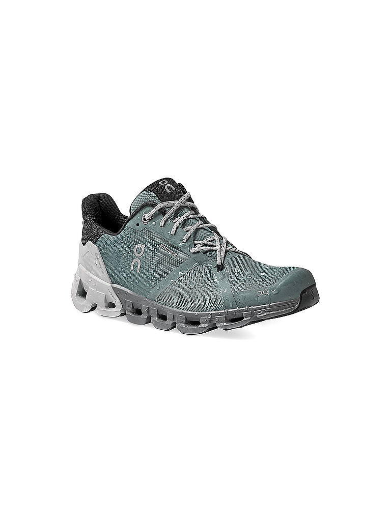 ON | Damen Laufschuhe Cloudflyer Waterproof SEA GLACIER | türkis