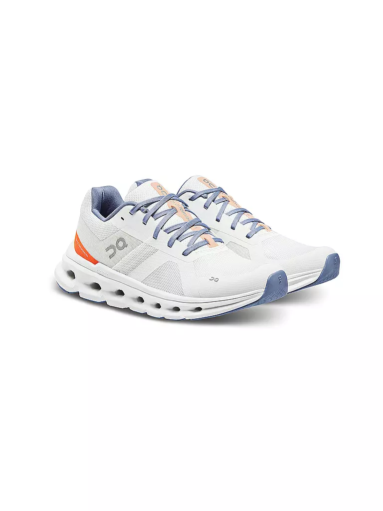 ON | Damen Laufschuhe Cloudrunner UNDYED-WHITE FLAME | weiss