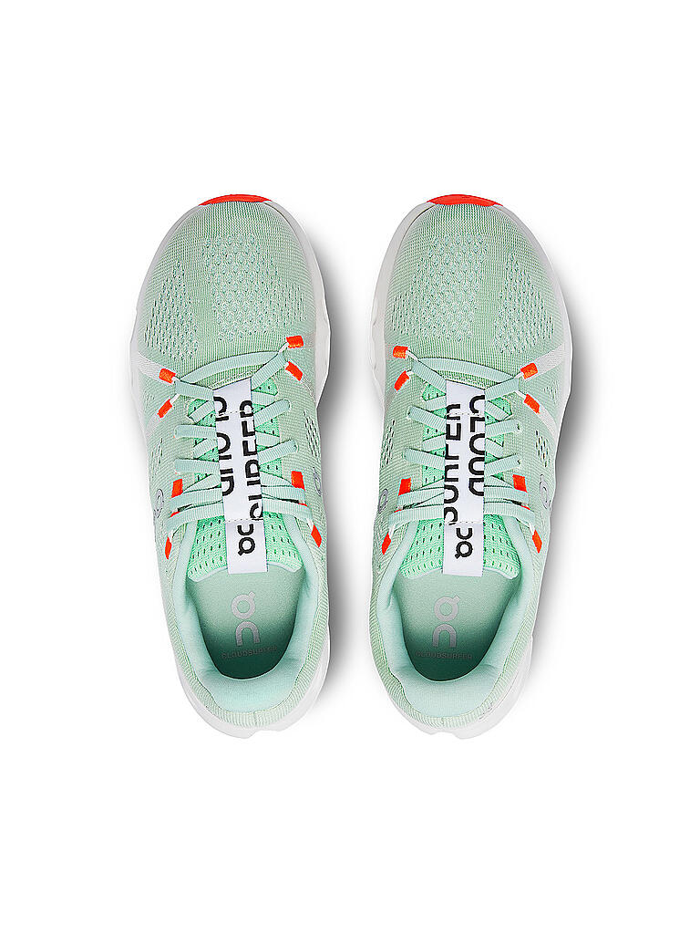 ON | Damen Laufschuhe Cloudsurfer CREEK WHITE | grün