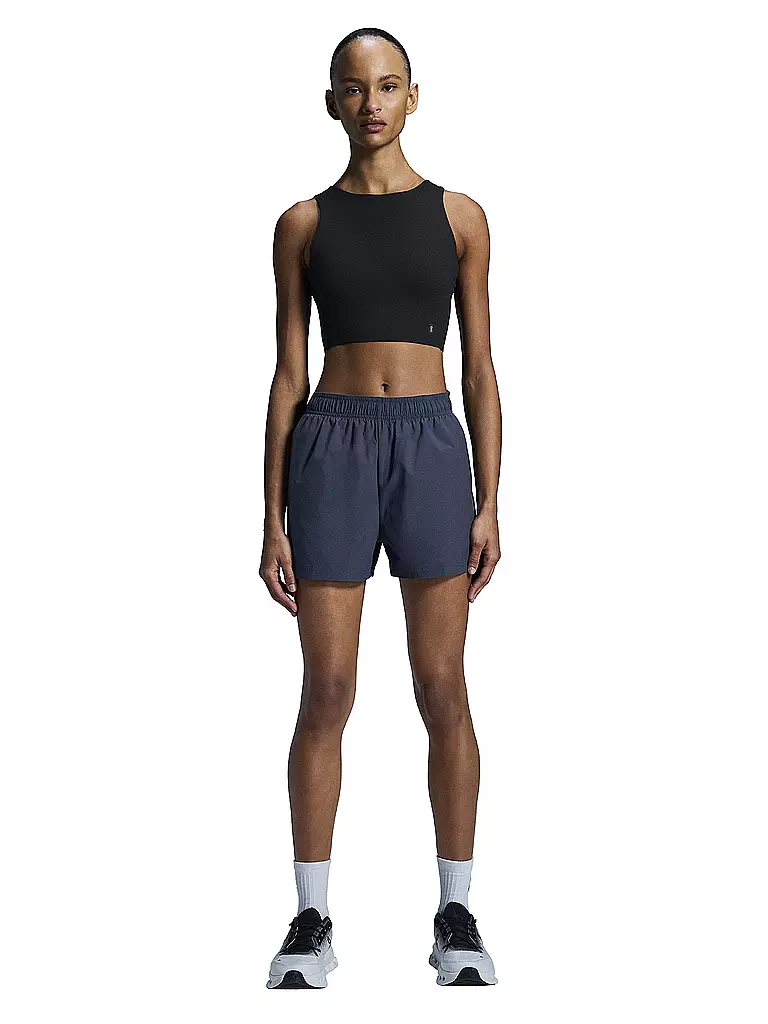 ON | Damen Laufshirt Core 2in1 Crop | schwarz