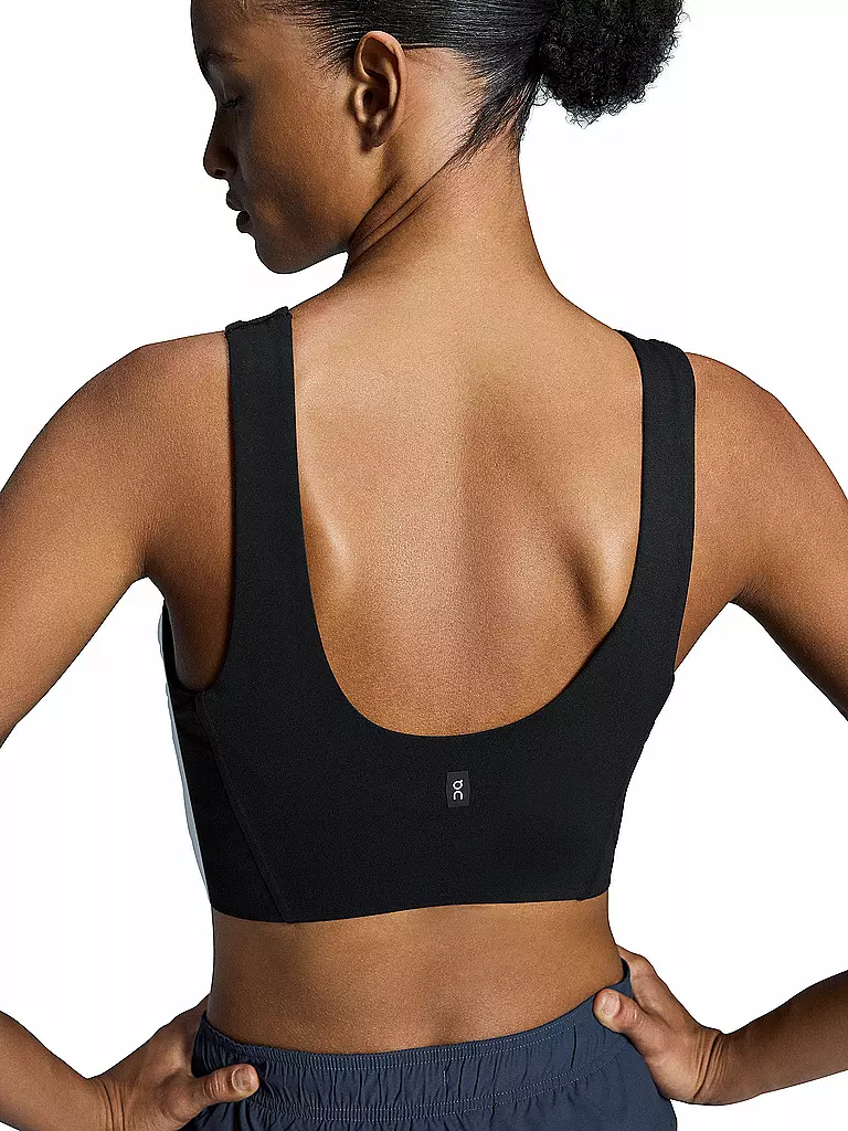 ON | Damen Laufshirt Core 2in1 Crop | schwarz