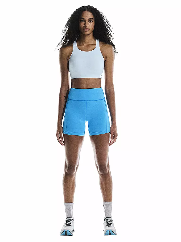 ON | Damen Laufshorttight Performance | blau