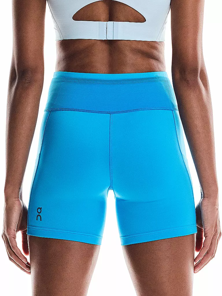 ON | Damen Laufshorttight Performance | blau
