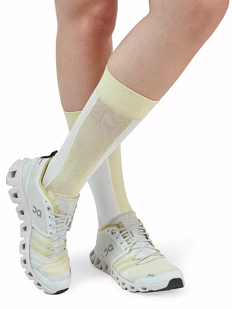 ON | Damen Laufsocken High Sock | gelb