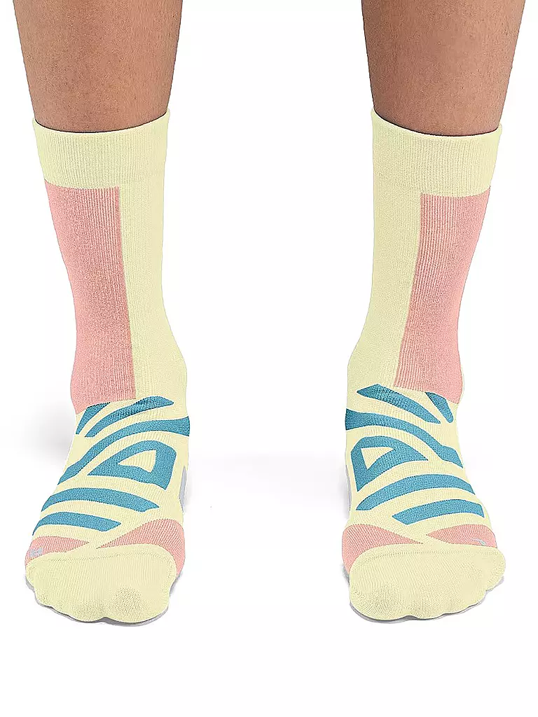 ON | Damen Laufsocken Performance High Sock | senf