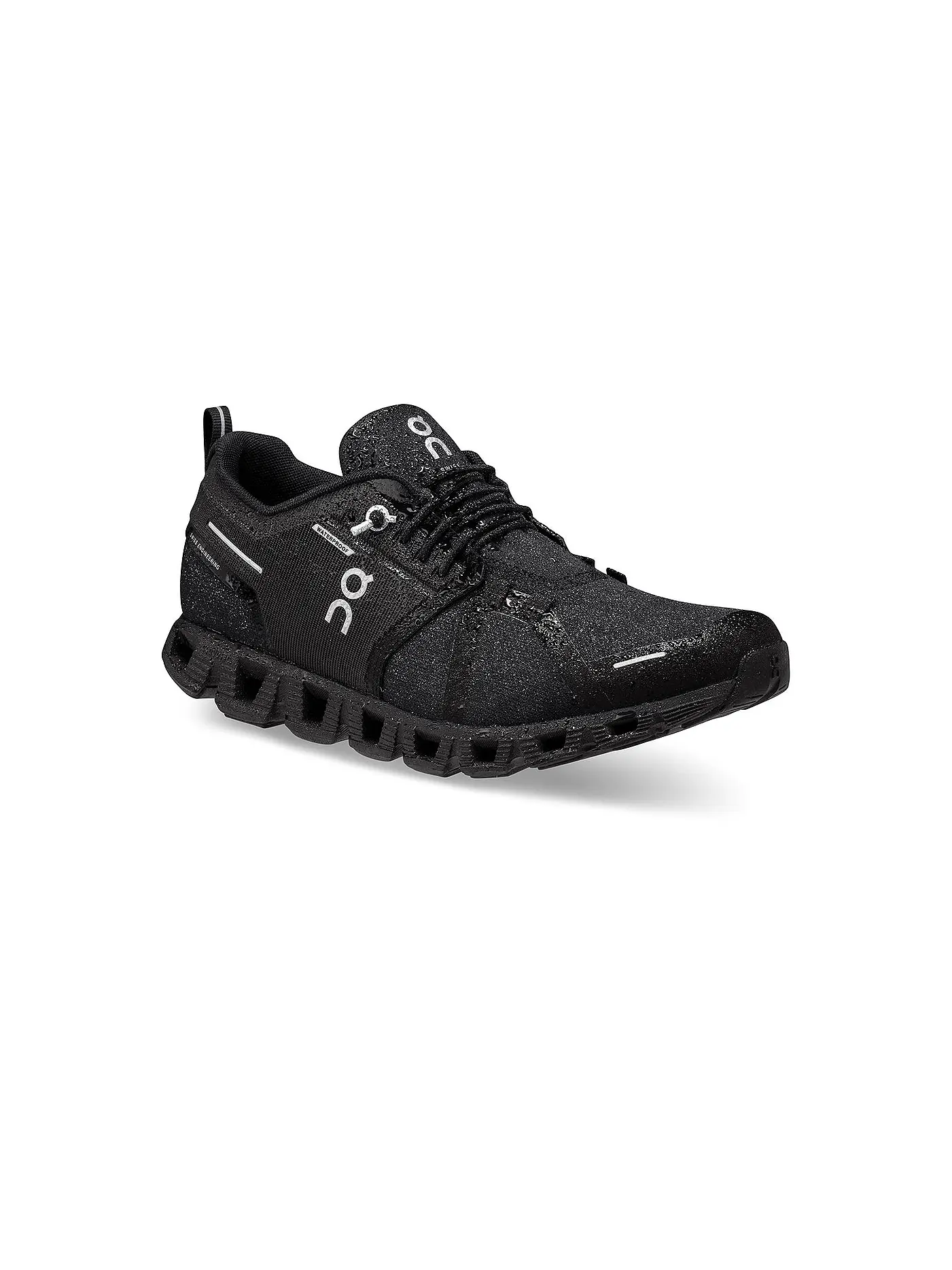 ON | Damen Sneaker Cloud 5 Waterproof ALL BLACK | schwarz