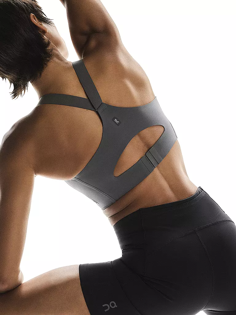 ON | Damen Sport-BH Endruance High Support mit Zip | grau
