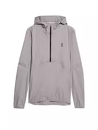 ON | Damen Wanderjacke Anorak Waterproof Hoodie | grau
