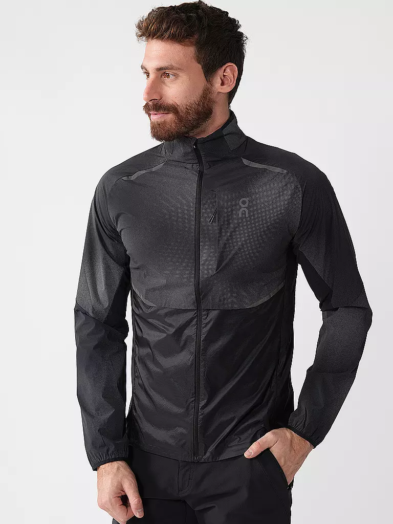 ON | Herre Laufjacke Weather Lumos | schwarz