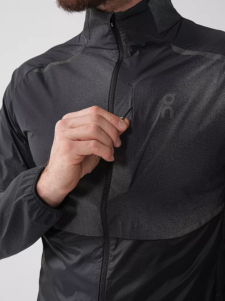 ON | Herre Laufjacke Weather Lumos | schwarz
